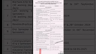 Ts Diploma Academic Calendar 2024  2025 diploma academiccalendar scbscribe 2025 sbtet viral [upl. by Rida]