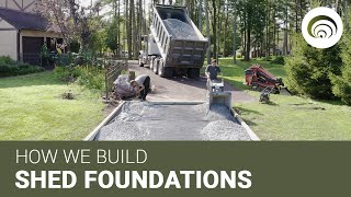 Shed Foundations How We Build Them at Site Prep [upl. by Oninrutas802]