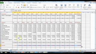 Uitleg Begroting Excel [upl. by Sivrep]