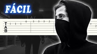 Faded  Alan Walker  FACIL  Guitarra Tutorial [upl. by Amsab]