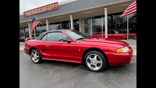 1996 Ford Mustang Cobra 24900 [upl. by Kerekes]