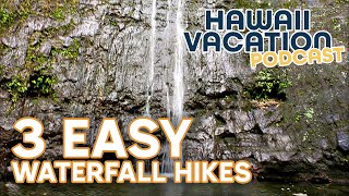 3 Easy Waterfall Hikes on Oahu Hawaii [upl. by Ahsinik]