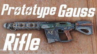 Fallout 4  Prototype Gauss Rifle Showcase  New Weapon  Location  By MrRadioactiv [upl. by Tahmosh]