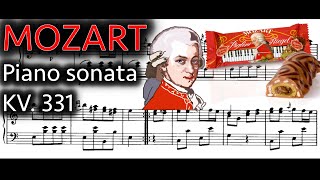 Mozart Piano Sonata K 331 Solo audio with sheet music [upl. by Eudo]