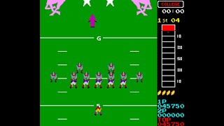 Vs 10Yard Fight Arcade Longplay 1984 Taito [upl. by Ellehciram391]