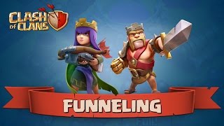 Funneling 101  How to Funnel your Troops in Clash of Clans [upl. by Reace]