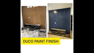 DUCO PAINT FINISH Process of DECO finish  How to apply DUCO PAINT  Best paint finish for wood [upl. by Rayshell]