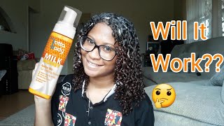 Wash N Go AttemptLotta body With Honey amp Milk Curl Defining Mousse [upl. by Ilarin]