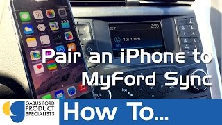 How to pair an iPhone to Fords MyFord Sync System [upl. by Ranjiv721]