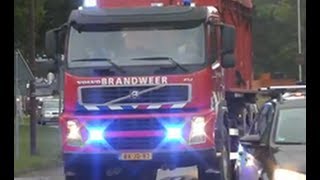 COMPAGNIEBRAND EGMOND 17 BRANDWEERVOERTUIGEN MET SPOED [upl. by Kleon361]