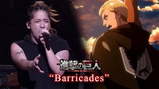 Shingeki no kyojin  Barricades Concierto en vivo  AMV [upl. by Cynara]