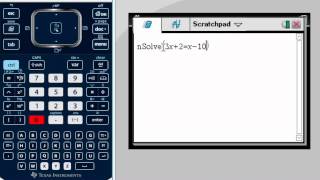 Solving equations with TINspire nSolve [upl. by Manoff930]