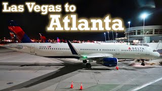 Full Flight Delta Air Lines A321 Las Vegas to Atlanta LASATL [upl. by Tyoh]