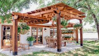 45 Awesome Pergolas Designs for Backyard  how to pergola attached to house [upl. by Thomasin442]