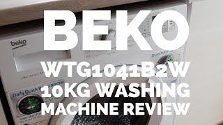 BEKO WTG1041B2W 10Kg WASHING MACHINE WITH 1400RPM  REVIEW [upl. by Akemyt]