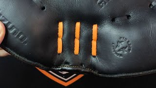 How to relace a Catchers Mitt Hinge [upl. by Chev104]