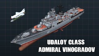 Udaloy Class Destroyer quotAdmiral Vinogradov quot Automatic Naval closein weapon system Cold Waters [upl. by Ydisac]