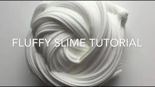 Easy Fluffy Slime Tutorial NO BORAX [upl. by Kristianson]