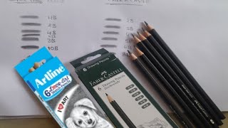 Best and cheap pencils for beginners  Faber castell vs Artline pencils [upl. by Aes763]