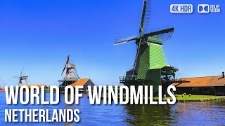 World Of Windmills Zaanse Schans  🇳🇱 Netherlands 4K HDR Walking Tour [upl. by Lledor]