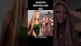 Amazon Best Selling Wig under 100  26 inch Honey Blonde Straight Human Hair Lace Front amazonwigs [upl. by Genovera288]