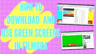 How To Download amp Use Green Screens in Filmora [upl. by Colpin820]