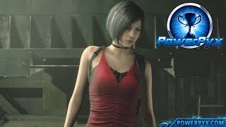 Resident Evil 2 Remake  Ada Wong Sequence One Slick Superspy Trophy  Achievement Guide [upl. by Dlanor]