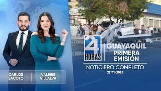 Noticiero de Guayaquil Primera Emisión 271124 [upl. by Carolee]