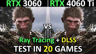 RTX 3060 12GB vs RTX 4060 Ti  Test in 20 New Games  Ray Tracing  DLSS  1080p  1440p  Late 2024 [upl. by Mariel]