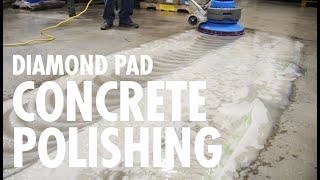 DIAMOND PAD Concrete Polishing by Ultra Chem Labs [upl. by Ylicec]