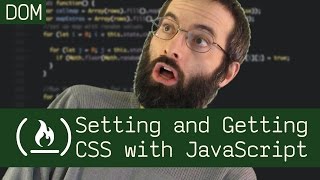 CSS styles in JavaScript setting and getting  Beau teaches JavaScript [upl. by Ordnasil]