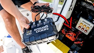 Installing A Boat Battery Charger [upl. by Kincaid]