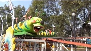 Mexico City Wacky Worm Roller Coaster POV Parque Francisco Villa [upl. by Ecyt955]