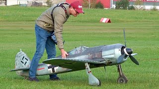 RC FW190 A8 14 SCALE MOKI 250 [upl. by Corley686]