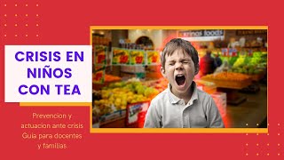 Como prevenir y actuar ante una crisis de niños con Trastorno de Espectro Autista TEA [upl. by Oribelle]