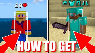 How To Get A Java Hitbox Client on MCPE 117  Minecraft Bedrock Edition  Hitboxes in MCPE [upl. by Atteve]