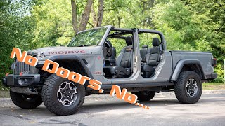 7ish Things To Know Before Driving Your 2021 Jeep Gladiator Without Doors [upl. by Akoek9]