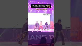 Kpop boy group NTX surprise fans with Indian songs medley 🤩🇰🇷🇮🇳 ntx kpop music dance shorts [upl. by Hatch]