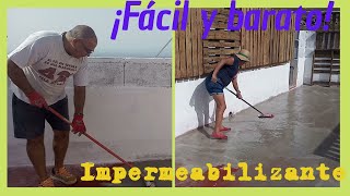 Impermeabilizante FÁCIL para techo 👌 CASERO eficiente y BARATO [upl. by Sholeen]