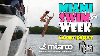 Miami Swim Week Yacht Party  Miaroo Product Launch Kyng Media [upl. by Ocker]