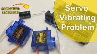 Servo motors vibration problem solution with capacitor [upl. by Grata]