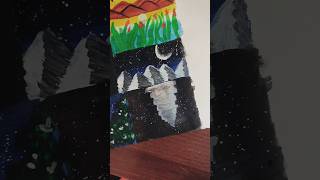 Moonlight painting 🎨🖌️astheticart art painting virart vira😱😮🥰❤️💗💖🌕 [upl. by Llennod]