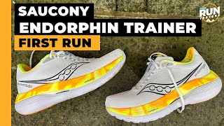 Saucony Endorphin Trainer First Run Review Three runners try the Saucony Kinvara Pro successor [upl. by Gaivn]