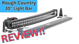 Rough Country 30quot curved Lightbar review [upl. by Idnahk280]