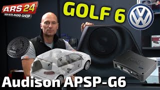 VW Golf 6 SoundAnlage komplett installieren  Audison APSPG6 [upl. by Yor]