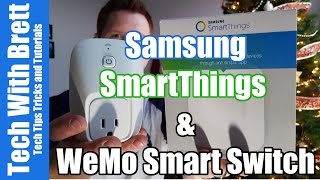 SmartThings Hub 20 Setup With WeMo Smart Switch Plug [upl. by Ellenad]