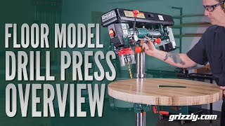 The Ultimate Guide to Floor Model Drill Presses  Grizzly Industrial [upl. by Aba]