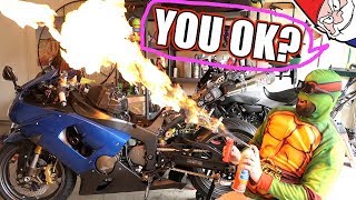 ZX6R Build  LETS GET STARTED [upl. by Etnelav322]