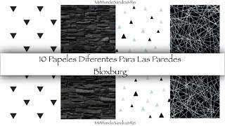 Bloxburg  Wallpaper decals  How to place wall decals [upl. by Nihcas]