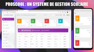 Présentation de Logiciel de Gestion Scolaire ProScool  Partie 1 [upl. by Ramo]